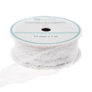 Opakowanie Tasiemka koronkowa biała 2,5cmx2m
