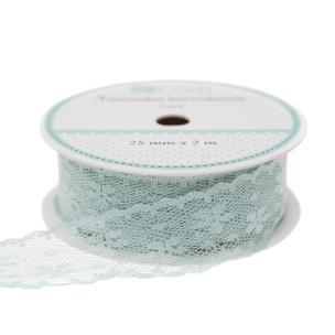 Opakowanie Tasiemka koronkowa miętowa 2,5cmx2m