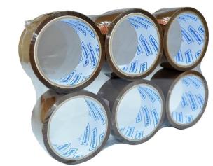 Opakowanie Taśma 48mmx45,5m brązowa 6szt