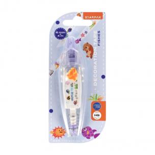 Taśma dekoracyjna Rybki 6mm x 4m. Wydawca: Starpak. Multiszop.pl Opakowanie Taśma dekoracyjna Rybki 6mm x 4m