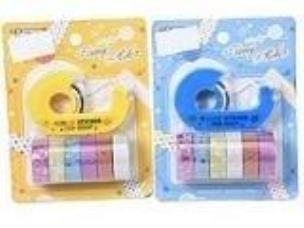 Opakowanie Taśma ozdobna z podajnikiem, 14x11x4cm MIX