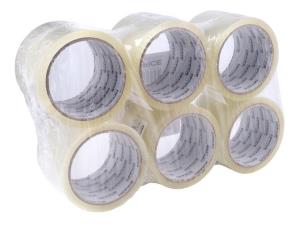 Opakowanie Taśma pakowa transparentna 72mm x 60y (6szt)