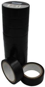 Opakowanie Taśma PVC 4,5m czarna 10szt