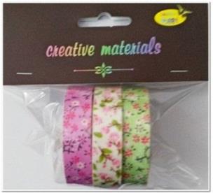Opakowanie Taśmy materiałowe kwiaty 3szt