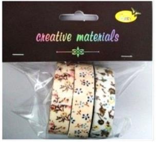 Opakowanie Taśmy materiałowe kwiaty 3szt