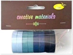 Opakowanie Taśmy papierowe niebieskie 10mm 8szt