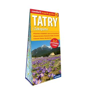 Okładka książki Tatry i Zakopane laminowany map&guide 2w1 przewodnik i mapa