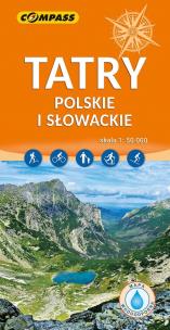 Okładka książki Tatry Polskie i Słowackie mapa laminowana