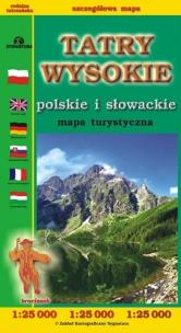 Okładka książki Tatry Wysokie polskie i słowackie mapa w.2