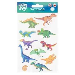 Tatuaże Dinozaury. Wydawca: Sticker Boo. Multiszop.pl Opakowanie Tatuaże Dinozaury