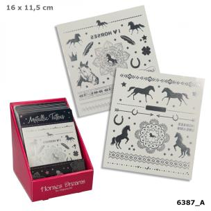 Opakowanie Tatuaże metaliczne z konikami Horses Dreams 6387A