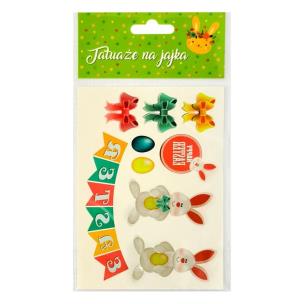 Opakowanie Tatuaże na jajka zajączki