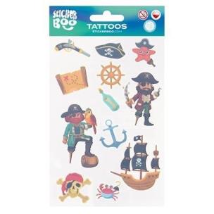 Tatuaże Piraci. Wydawca: Sticker Boo. Multiszop.pl Opakowanie Tatuaże Piraci