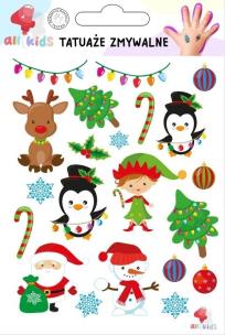 Tatuaże zmywalne dla dzieci Boże Narodzenie 3. Wydawca: All4Kids. Multiszop.pl Opakowanie Tatuaże zmywalne dla dzieci Boże Narodzenie 3