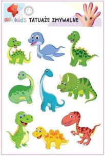 Opakowanie Tatuaże zmywalne dla dzieci Dinusie 1