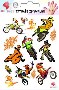 Opakowanie Tatuaże zmywalne dla dzieci Motory i motocykliści