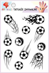 Opakowanie Tatuaże zmywalne dla dzieci Piłki