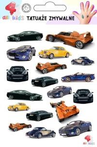 Opakowanie Tatuaże zmywalne dla dzieci Samochody