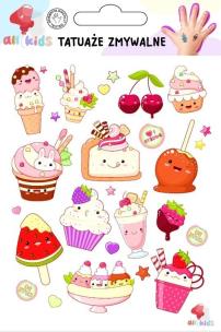 Opakowanie Tatuaże zmywalne dla dzieci Słodkie ciasteczka