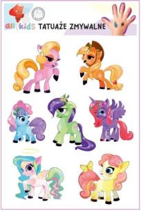 Opakowanie Tatuaże zmywalne dla dzieci Wesołe kucyki