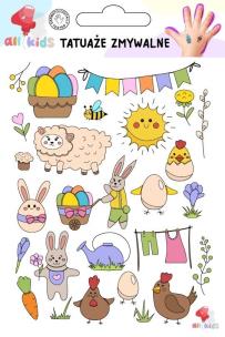 Opakowanie Tatuaże zmywalne dla dzieci Wielkanoc 2