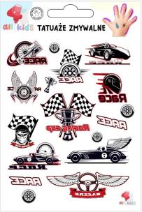 Opakowanie Tatuaże zmywalne dla dzieci Wyścigi