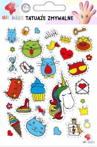 Opakowanie Tatuaże zmywalne dla dziecie Power girl