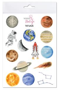 Opakowanie Tatuaże zmywalne Kosmos