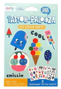 Tatuaże zmywalne mini Tattoo Palooza - Lody. Wydawca: ooly. Multiszop.pl Opakowanie Tatuaże zmywalne mini Tattoo Palooza - Lody