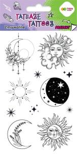 Opakowanie Tatuaże zmywalne Sun and Moon HAPPY COLOR