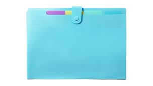 Opakowanie Teczka A4 harmonijkowa PP pastel niebieski