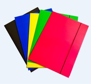 Opakowanie Teczka A4 kolorowa z gumką (10szt)