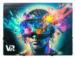 Opakowanie Teczka A4 PP na gumkę z nadrukiem VR