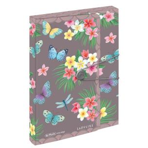 Opakowanie Teczka A4 PP z gumką 4cm Ladylike Butterfly