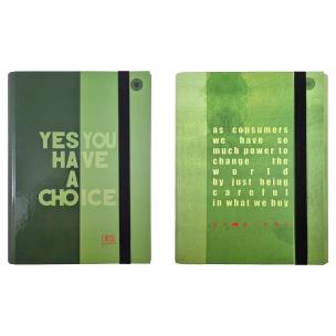 Opakowanie Teczka A4 skrzydłowa z gumką Think Green MIX