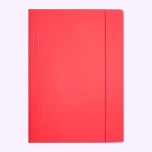 Opakowanie Teczka A4 z gumką błyszcząca czerwona