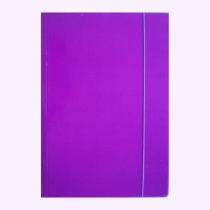 Opakowanie Teczka A4 z gumką błyszcząca fioletowa