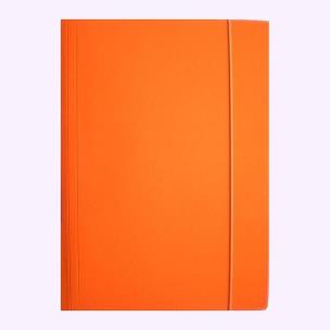 Opakowanie Teczka A4 z gumką błyszcząca pomarańczowa