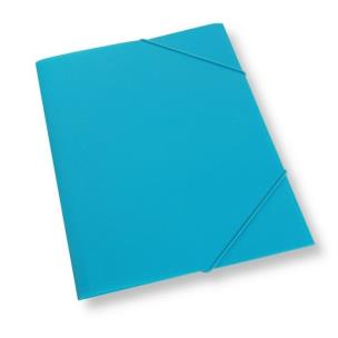 Opakowanie Teczka A4 z gumką plastikowa jasnoniebieska