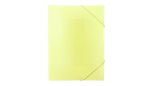 Opakowanie Teczka A4 z gumką PP pastel żółty