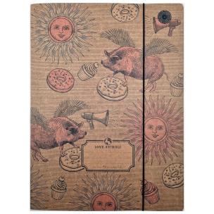 Opakowanie Teczka A4 z gumką Vintage (10szt)