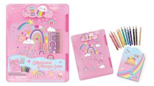 Opakowanie Teczka A4 z klipsem + kredki Tęcza