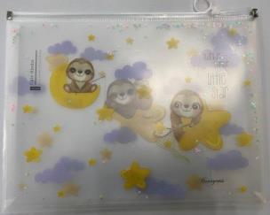 Opakowanie Teczka A4+ z plastikowym suwakiem Leniwiec P0042