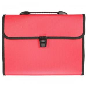 Opakowanie Teczka A4 z rączką 12 przegródek czerwona