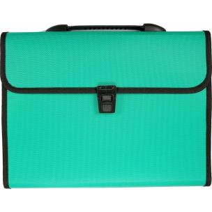 Opakowanie Teczka A4 z rączką 12 przegródek zielona