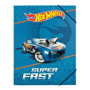 Teczka A4 zamykana na gumki Hot Wheels. Wydawca: Cass Film. Multiszop.pl Opakowanie Teczka A4 zamykana na gumki Hot Wheels