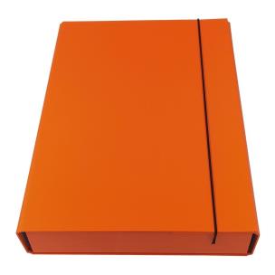 Opakowanie Teczka box z gumką pomarańczowa