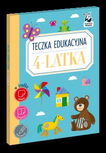 Teczka edukacyjna 4-latka. Autor: Opracowanie zbiorowe. Multiszop.pl Okładka książki Teczka edukacyjna 4-latka