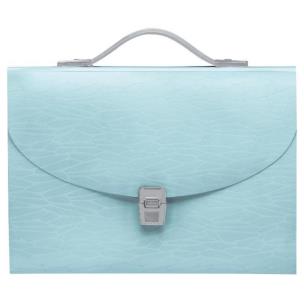 Opakowanie Teczka harmonijkowa z uchwytem pastelowy niebieski