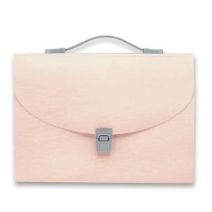 Opakowanie Teczka harmonijkowa z uchwytem pastelowy róż